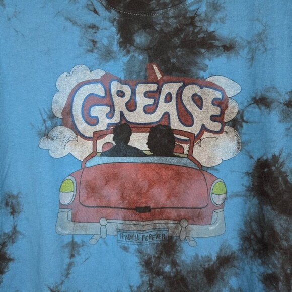 (2/$20) Grease Blue Tie Dye Graphic Tee - Picture 2 of 3